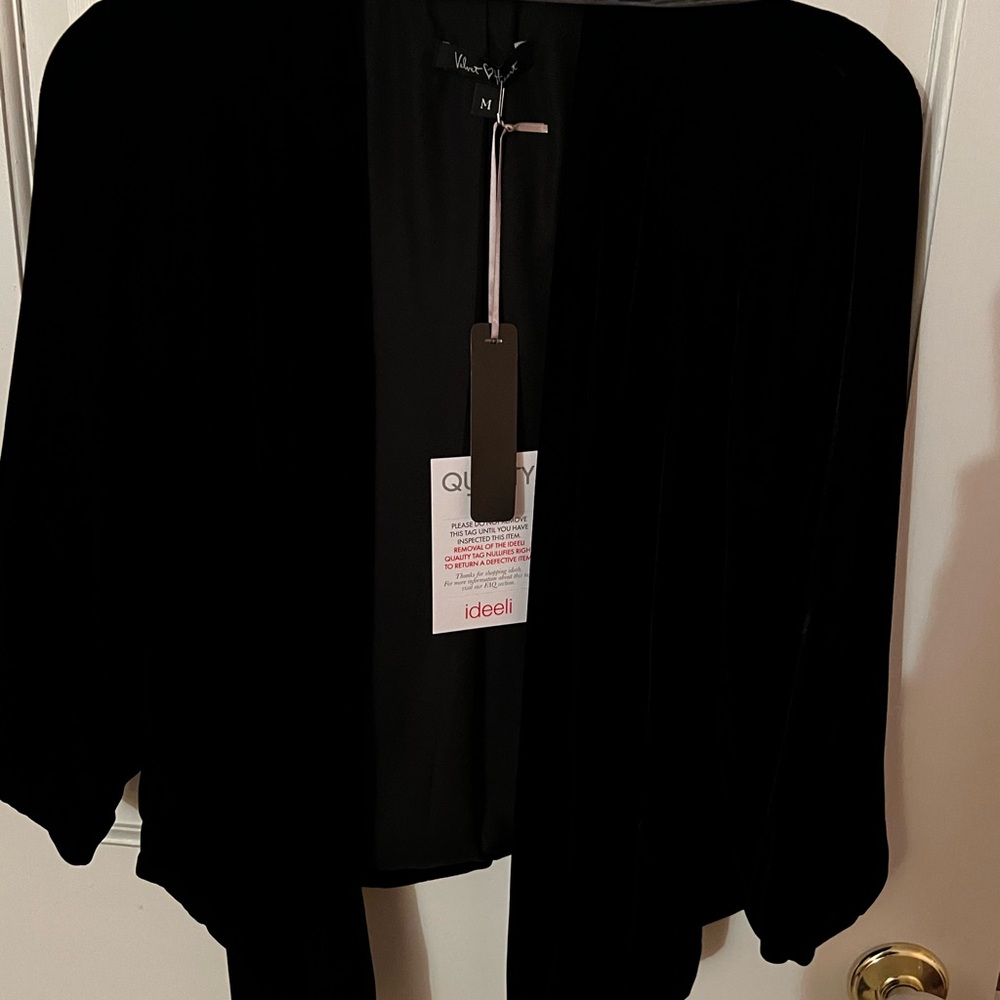 Black Velvet Blazer